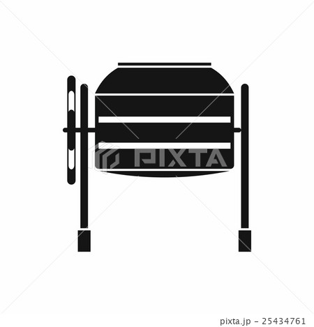 Concrete mixer icon, simple style Concrete mixer icon, simple style 25434761