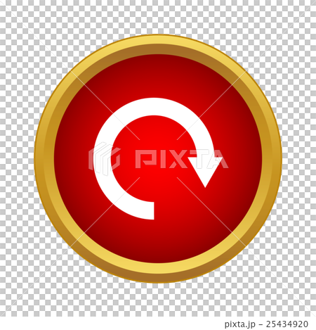 Refresh icon, simple style 25434920