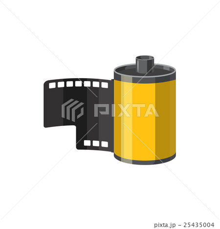 Photographic film icon, cartoon style 25435004