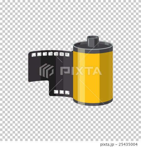 Photographic film icon, cartoon style 25435004