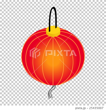 Paper lantern icon, isometric 3d style 25435007