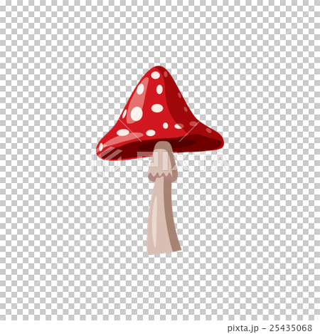 Agaric icon, cartoon style 25435068
