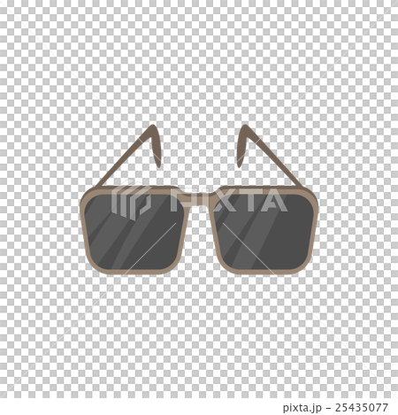 Glasses with black lenses icon, cartoon style 25435077