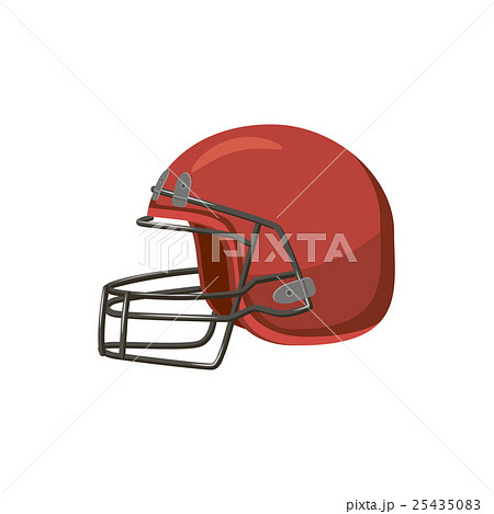 Football helmet with face mask icon, cartoon style Football helmet with face mask icon, cartoon style 25435083