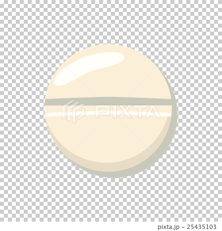 Pill icon, cartoon style 25435103