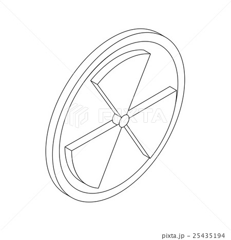 Radiation symbol icon, isometric 3d style Radiation symbol icon, isometric 3d style 25435194