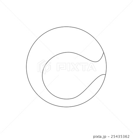 Tennis ball icon, isometric 3d style 25435362