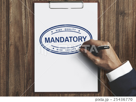 Mandatory Necessary Imperative Requisite Concept 25436770