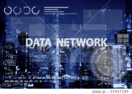 Computer Network Digital Connection Technology Concept 25437185