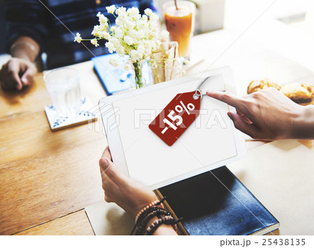 Sale Discount Label Tag Commerce Concept 25438135