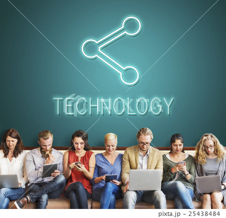 Communication Connection Digital Graphic Concept 25438484