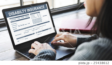 Disability Insurance Form Contract Concept 25438612