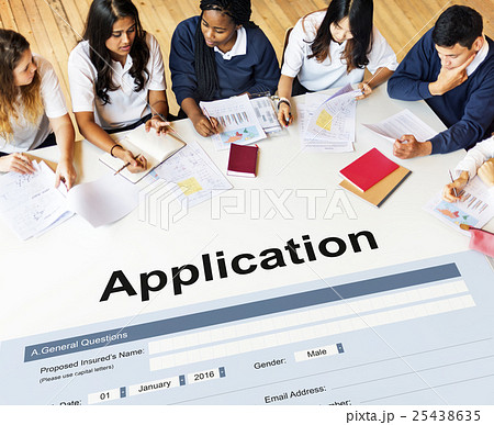 Application Online College Form Concept 25438635