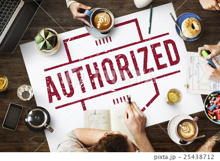 Authorize Allowance Approve Permit Graphic Concept 25438712