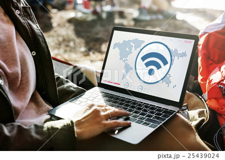 Global Communications Wireless Technology Connection Concept 25439024