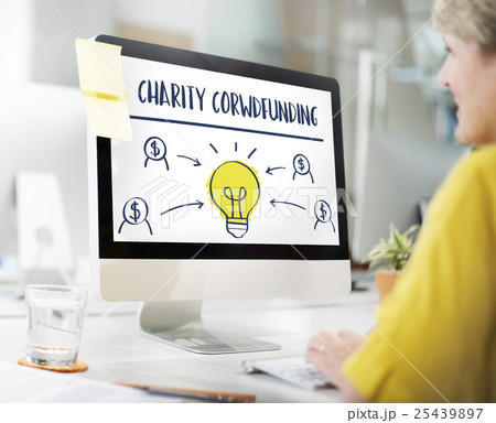 Crowd Funding Funding Give Help Nonprofit Concept Crowd Funding Funding Give Help Nonprofit Concept 25439897