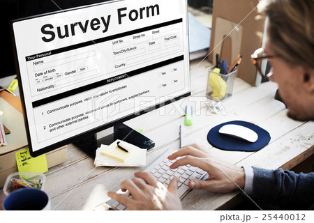Survey Form Research Poll Form Concept 25440012