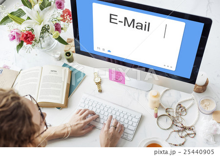 E-Mail Social Network SMS Window Communication Concept 25440905