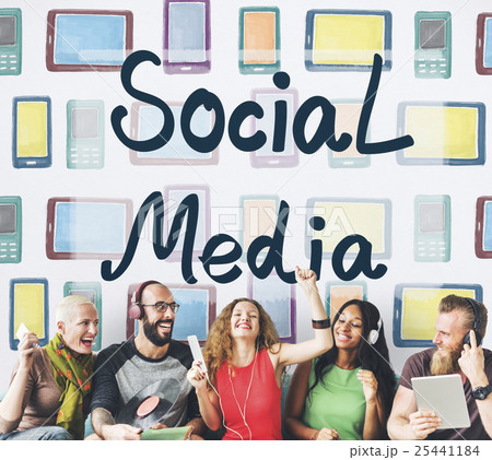 Social Media Connection Communication Graphic Concept 25441184