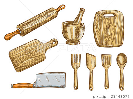 Vector kitchen tools. Kitchenware appliances 25443072