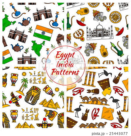 Egypt and India culture patterns 25443077
