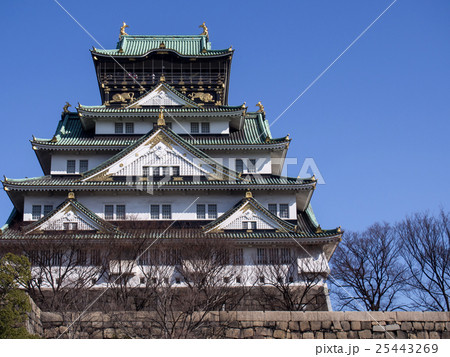 冬　大阪城 25443269