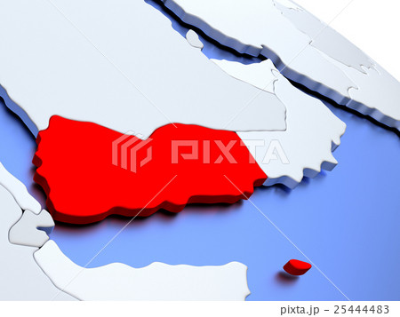 Yemen on world map Yemen on world map 25444483