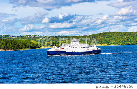 Moss - Horten Ferry crossing Oslofjord - Norway 25446556