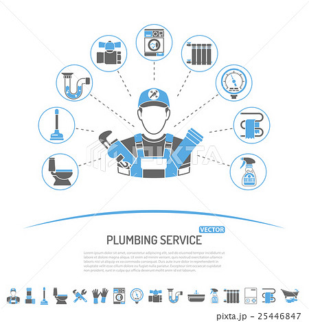 Plumbing Service Infographics 25446847