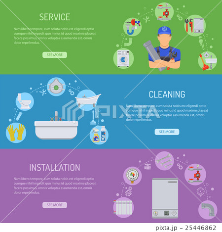 Plumbing Service Banners 25446862