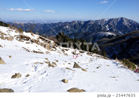 雪稜の縦走路に大山 雪稜の縦走路に大山 25447635