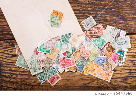 Old postage stamps 25447966