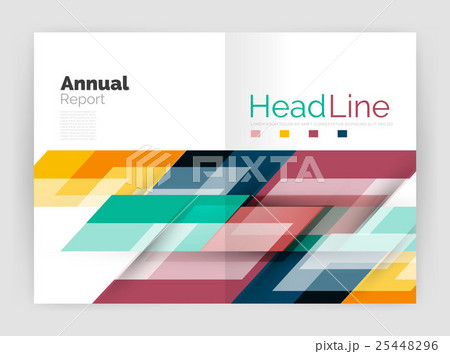 Set of business straight lines abstract 25448296