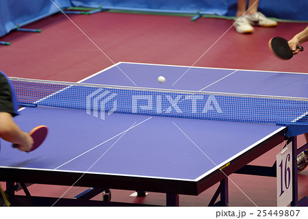 卓球の試合 ラリー 卓球の試合 ラリー 25449807