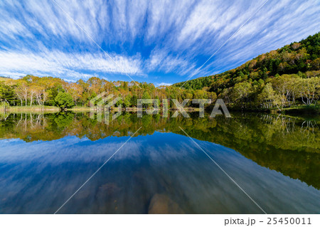 紅葉　志賀高原　木戸池 25450011