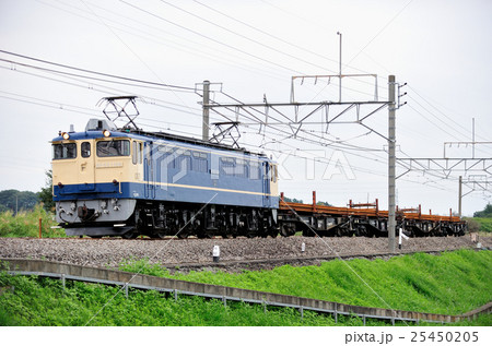 高崎線　岡部－本庄　JR東日本　EF65-1104（田端） 25450205