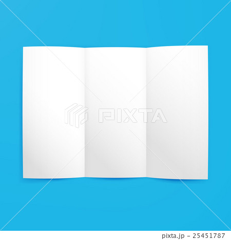 Empty Tri Fold Paper Mockup 25451787