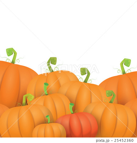 autumn vector pumpkins border design template 25452360