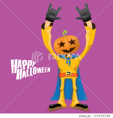 Rock n roll Happy halloween vector greeting cardのイラスト素材 [25454536] - PIXTA