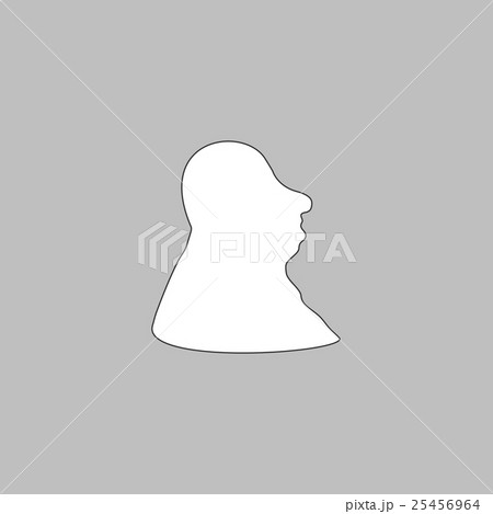 facial profile computer symbol facial profile computer symbol 25456964