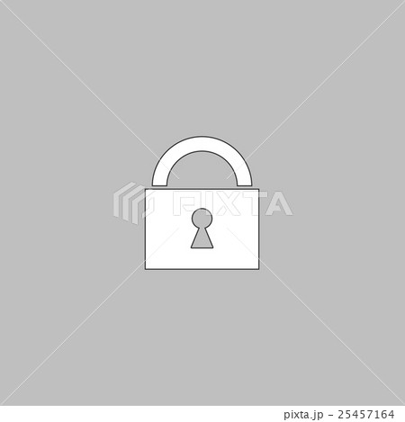 Padlock computer symbol 25457164