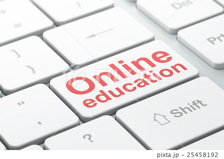 Education concept: Online Education on computer 25458192