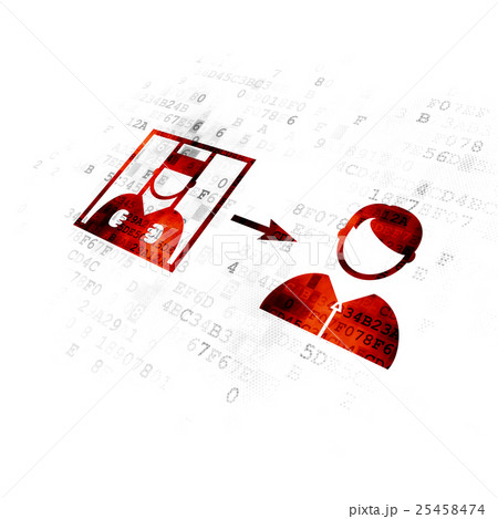 Law concept: Criminal Freed on Digital background Law concept: Criminal Freed on Digital background 25458474