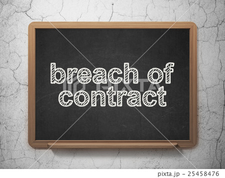 Law concept: Breach Of Contract on chalkboard 25458476