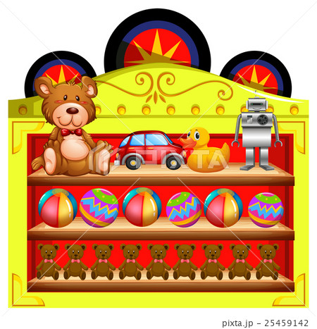 Shelves full of toys 25459142