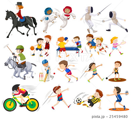 People doing different kinds of sports 25459480