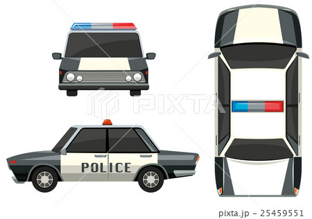 Police car from different views Police car from different views 25459551