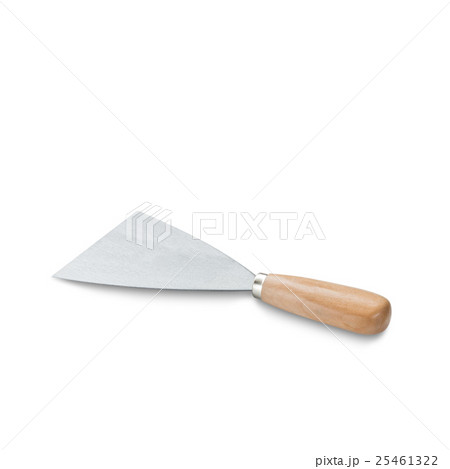 metal spatula with clipping path on white 25461322