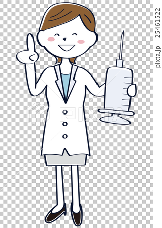 Premium Vector | Hand drawing cartoon female doctor. cute icon sticker