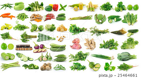 fresh vegetable on white background 25464661